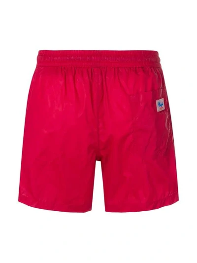 Shop Entre Amis Drawstring Swim Shorts In Red