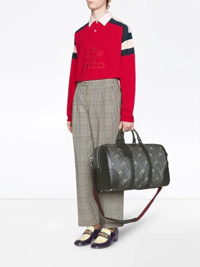 Shop Gucci Oversize Polo With  Tennis In Red