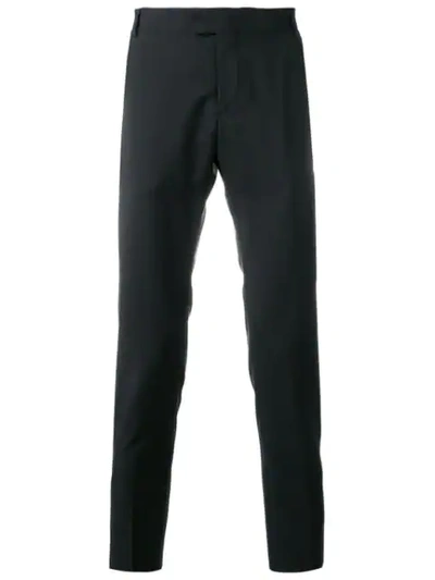 Shop Les Hommes Classic Chinos In Black