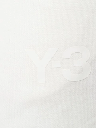 Shop Y-3 Drawstring Track Shorts - White