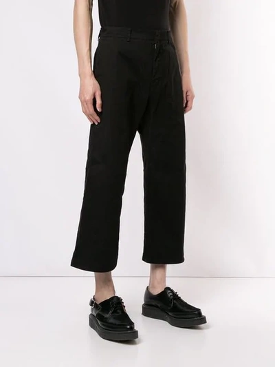 Nº21 八分阔腿裤 - 黑色