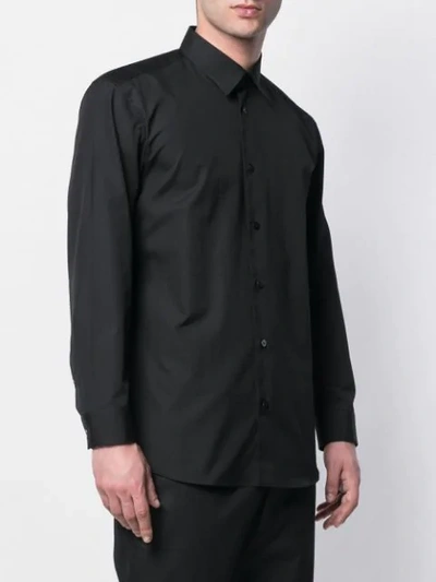 Shop Issey Miyake Black Fitted Shirt