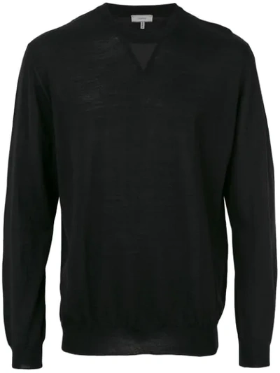 Shop Lanvin Crew Neck Sweatshirt - Black