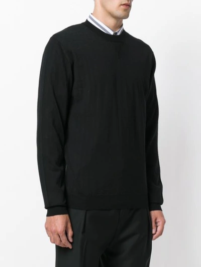 Shop Lanvin Crew Neck Sweatshirt - Black