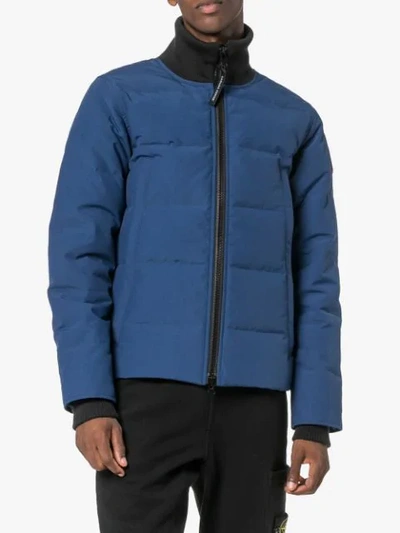 Shop Canada Goose Woolford Feather Down Jacket In Blue