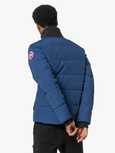 Shop Canada Goose Woolford Feather Down Jacket In Blue