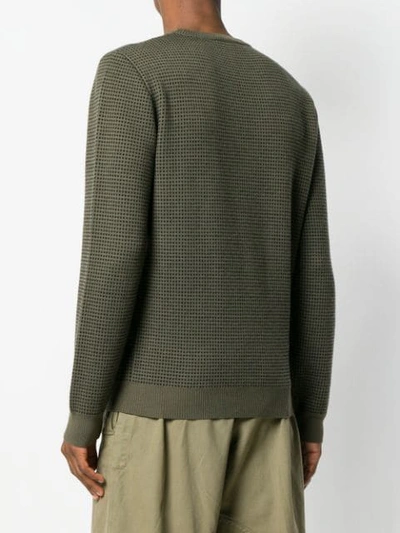 Shop Jw Anderson Trompe L'oeil Shirt And Tie Sweater In Green