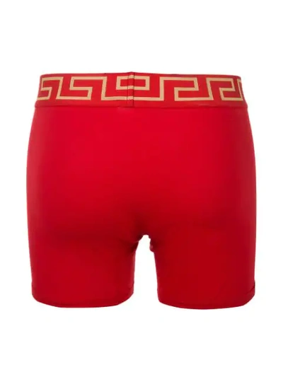 Shop Versace Medusa Boxer Briefs In Red