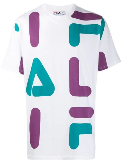 Shop Fila Guilo T-shirt In White