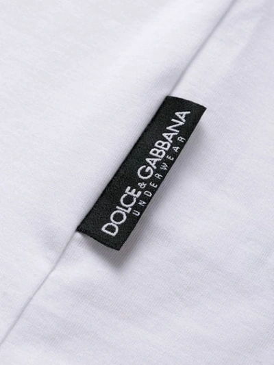 Shop Dolce & Gabbana Round Neck T In W0800 Optical White