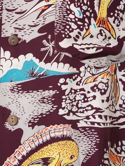 Pre-owned Fake Alpha Vintage Hawaiian Print Shirt In Multicolour