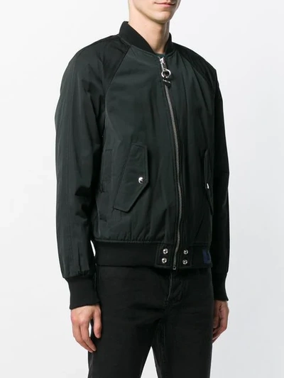 Shop Diesel Bomber Jacket In Black