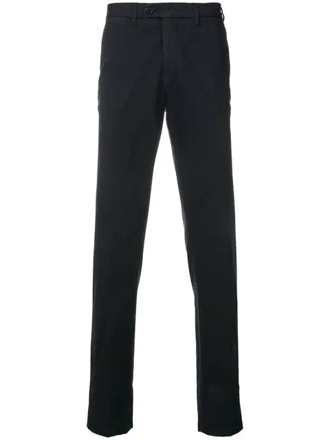 Canali Straight Chino Pants In Blue | ModeSens