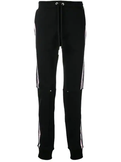 Shop Icosae Side Stripe Track Pants In Black