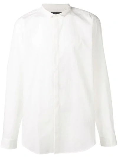 Shop John Varvatos Classic Plain Shirt In White