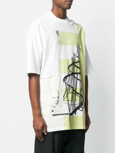 Shop Rick Owens Drkshdw Dark Lime Oversized T-shirt In White