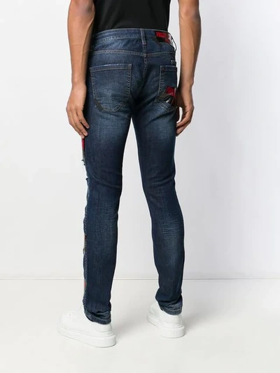 Shop Philipp Plein Super Skinny Jeans In Blue