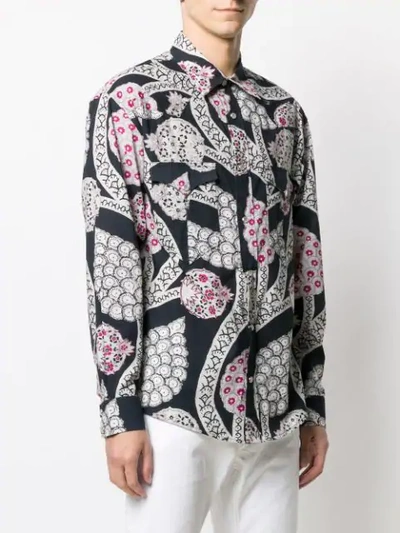 Shop Isabel Marant Printed Shirt In Black