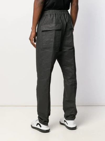 Shop Rick Owens Track Style Tailored Trousers In Black