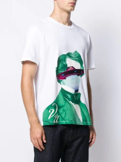 VALENTINO VU UFO PRINT T-SHIRT - 白色