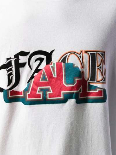 Shop Facetasm Face T-shirt - White