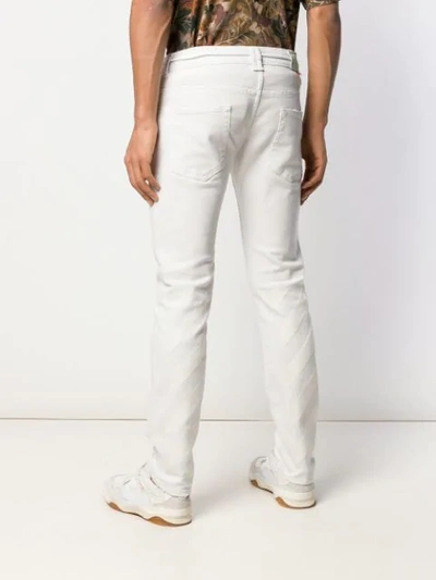 OFF-WHITE SKINNY JEANS - 白色