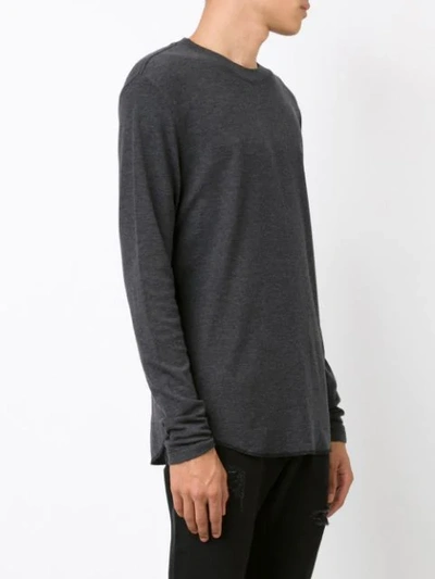 Shop 321 Long Sleeved T-shirt In Grey