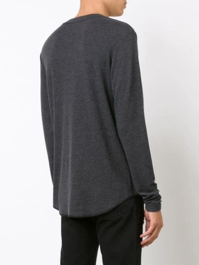 Shop 321 Long Sleeved T-shirt In Grey