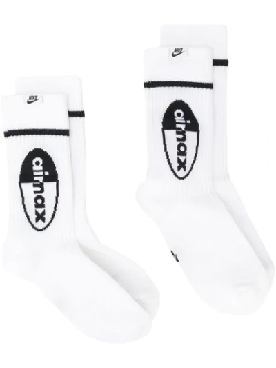 Shop Nike Airmax Socks - White