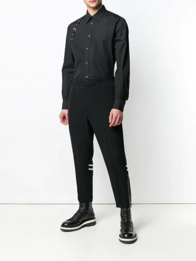 Shop Alexander Mcqueen Hemd Mit Schnalle In Black