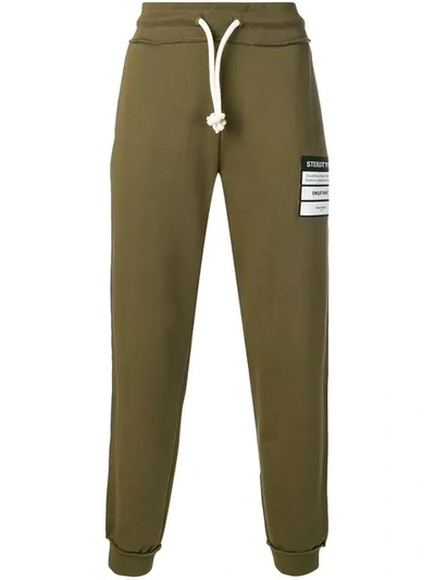 Shop Maison Margiela Track Pants In 727 Olive