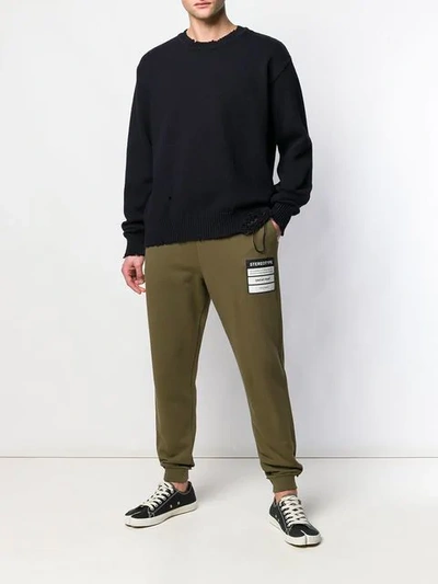 Shop Maison Margiela Track Pants In 727 Olive