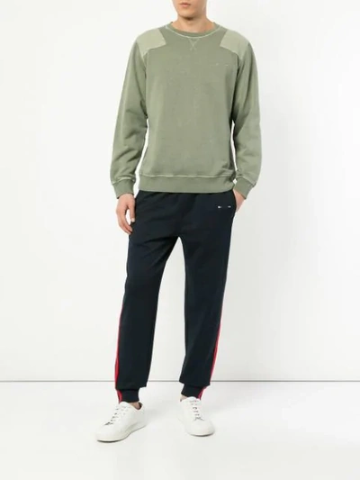 Shop The Upside Shoulder Patch Sweatshirt In Green