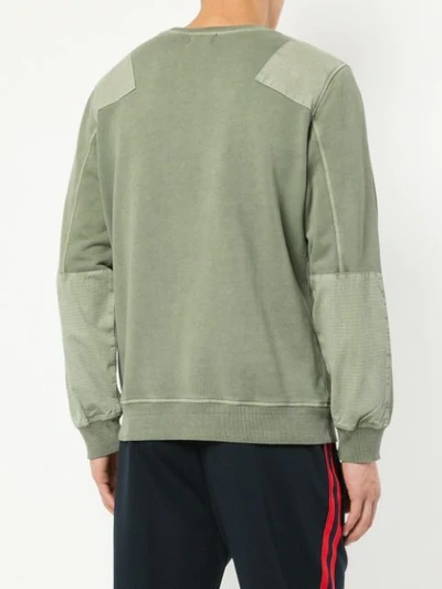Shop The Upside Shoulder Patch Sweatshirt In Green