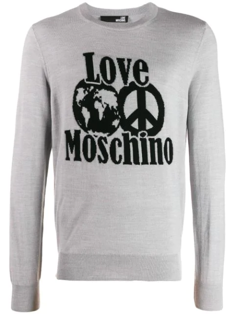 moschino jumper grey