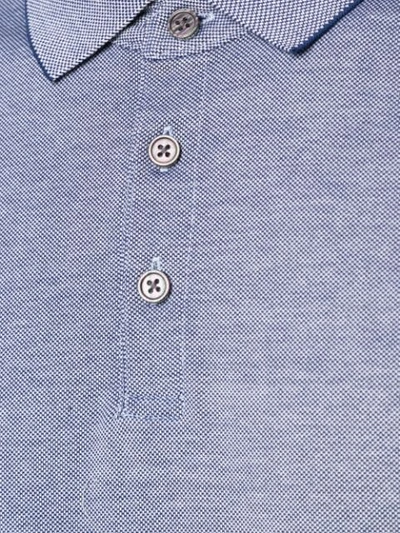 Shop D'urban Short Sleeves Polo Shirt In Blue
