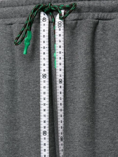 Shop Miharayasuhiro Measuring Tape Track Shorts In Grey