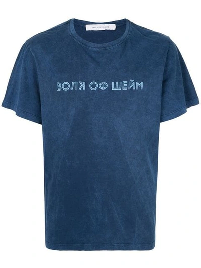 Shop Walk Of Shame T-shirt Mit Logo-print - Blau In Blue
