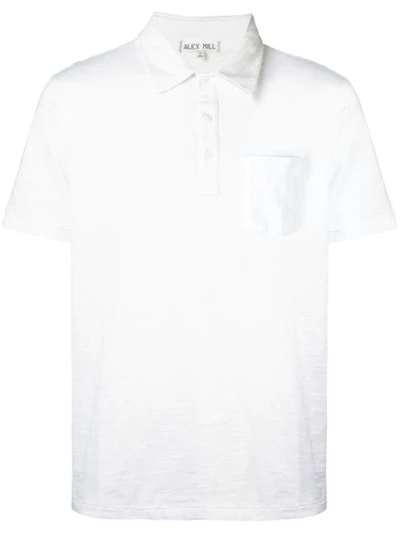 Shop Alex Mill Rugby Polo Shirt In White