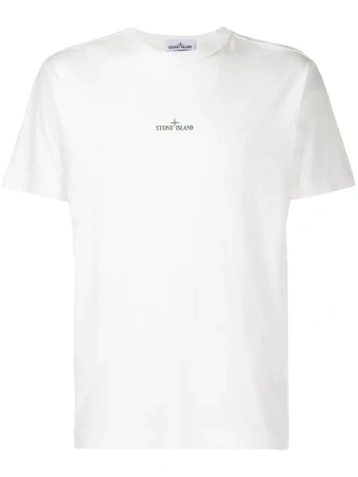 Stone Island 'graphic One' Logo Print T-shirt In White | ModeSens