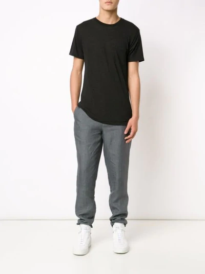 Shop 321 Chest Pocket T-shirt In Black