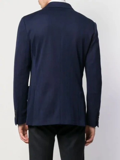 Shop Lardini Double-breasted Blazer - Blue