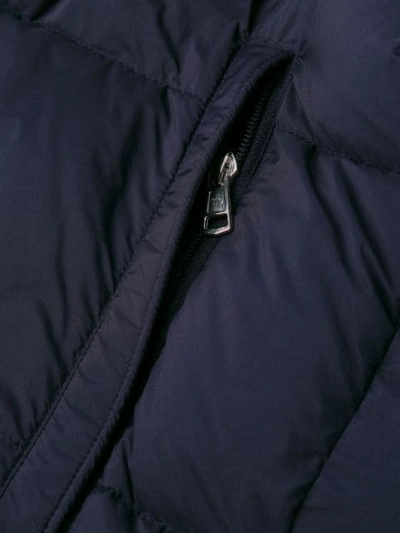 Shop Moncler Fitted Puffer Jacket In Red