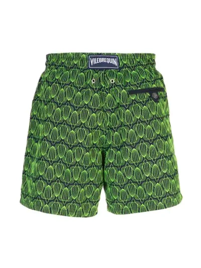 Shop Vilebrequin Printed Swim Shorts In Blue