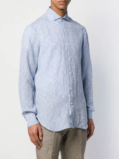 Shop Barba Lightweight Shirt In Blue