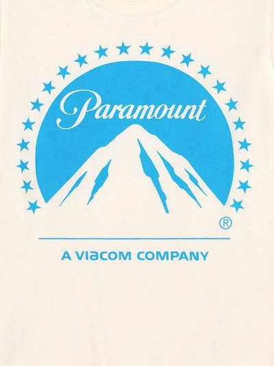 Shop Gucci Oversize T-shirt With Paramount Logo In White