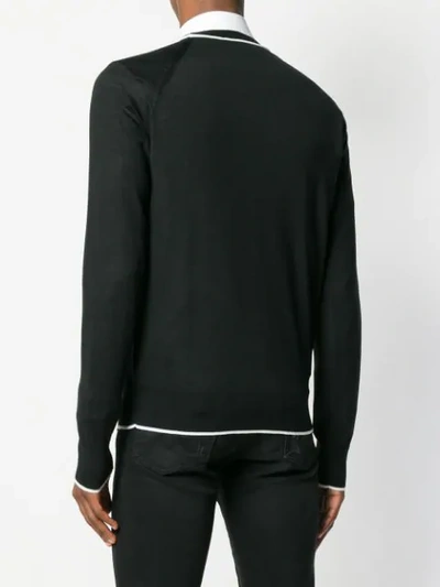 Shop Balmain Logo Sweater - Black