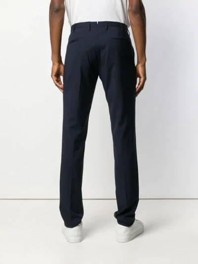 Shop Incotex Slim Fit Trousers In Blue
