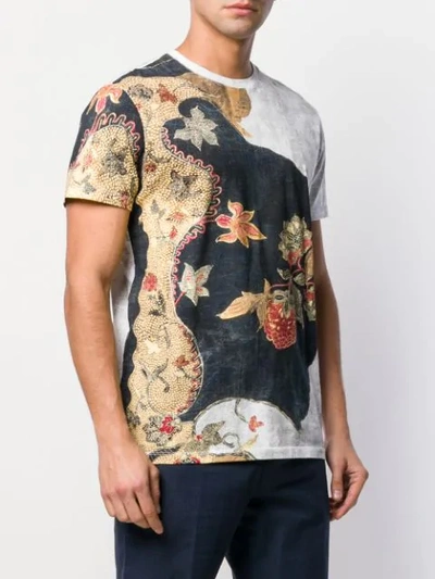 Shop Etro Printed T In Blue