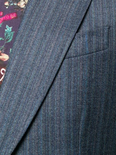 Shop Etro Two-piece Suit In Blue